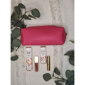 Grande Cosmetics Blush, Lipstick and Bag Bundle